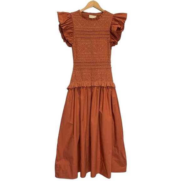 Ulla Johnson Madeline Smocked Dress - Picture 2 of 16